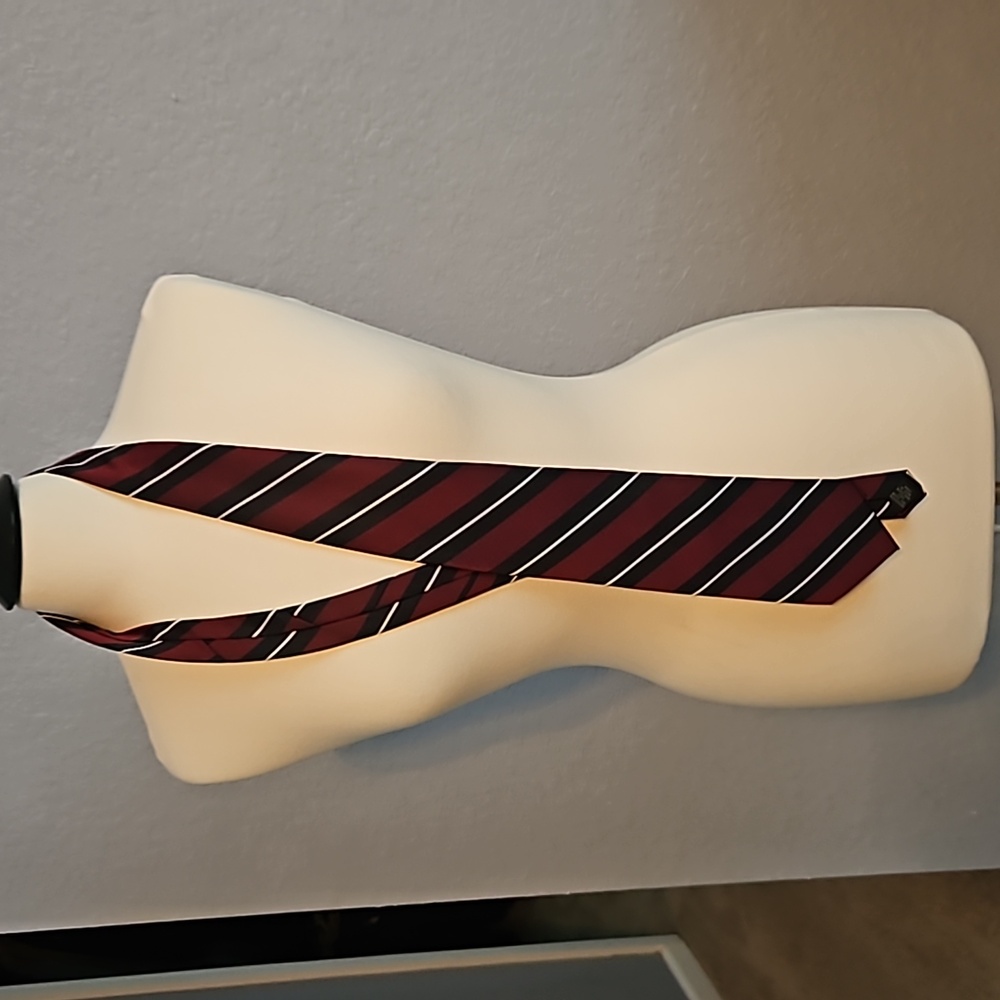 Tie, blue & garnet